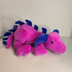 Manhattan Toy Company Hester Dragon Plush Purple Stuffed Animal Soft 12"